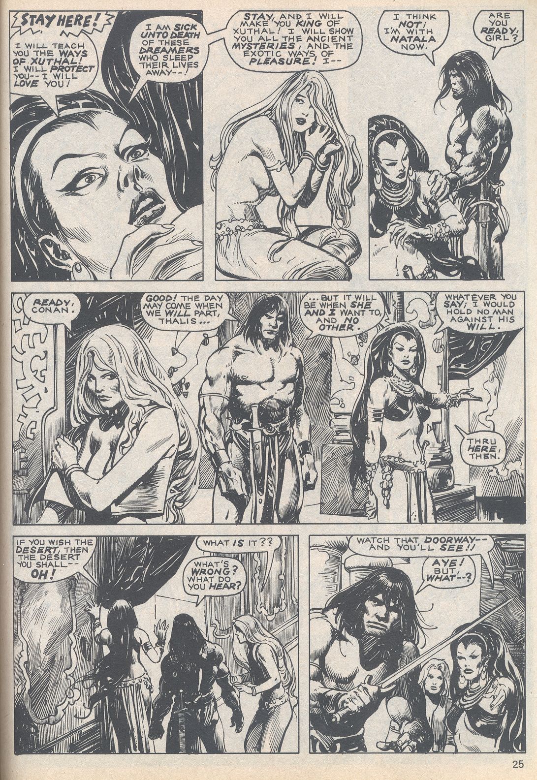 Read online The Savage Sword Of Conan comic -  Issue #20 - 25