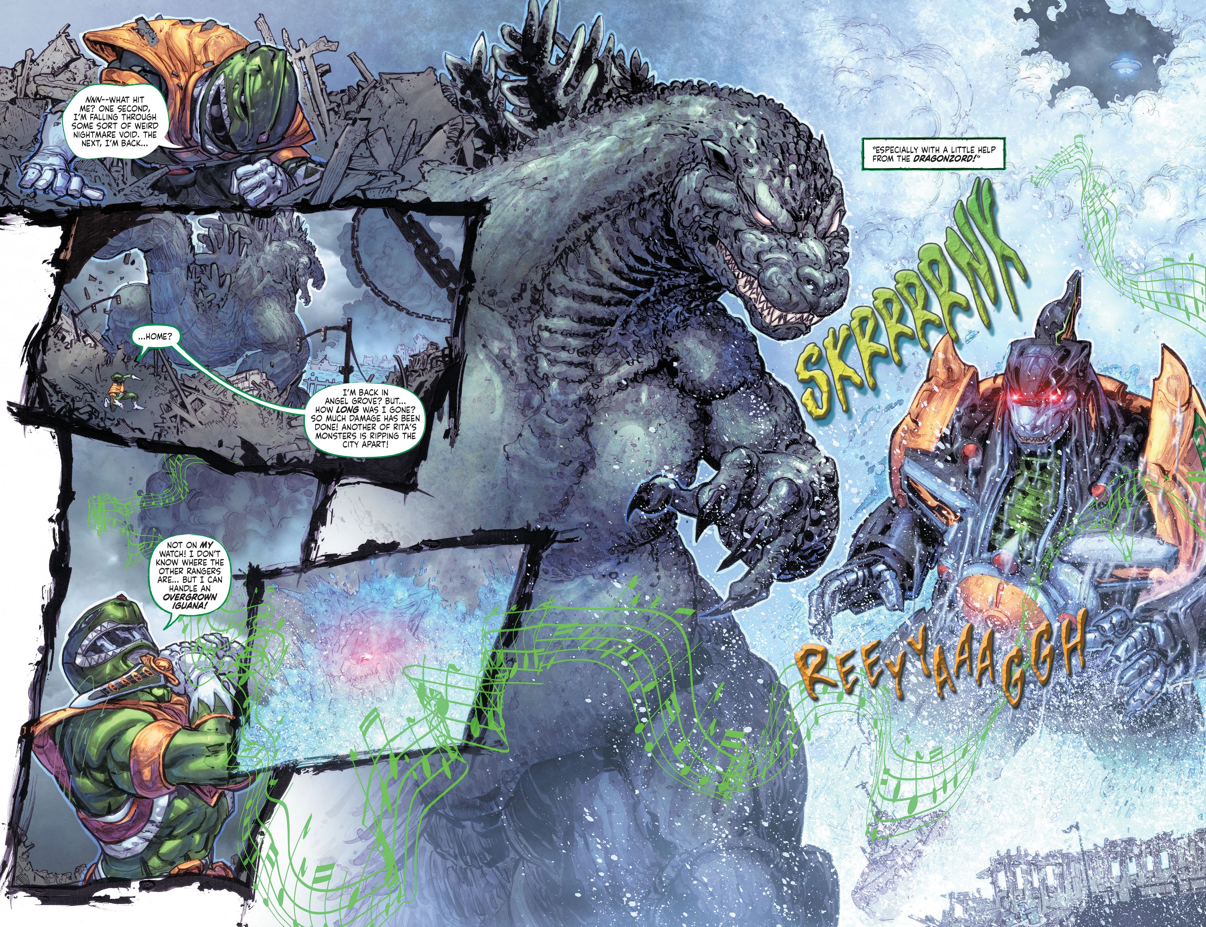 Read online Godzilla vs. The Mighty Morphin Power Rangers comic -  Issue #1 - 13