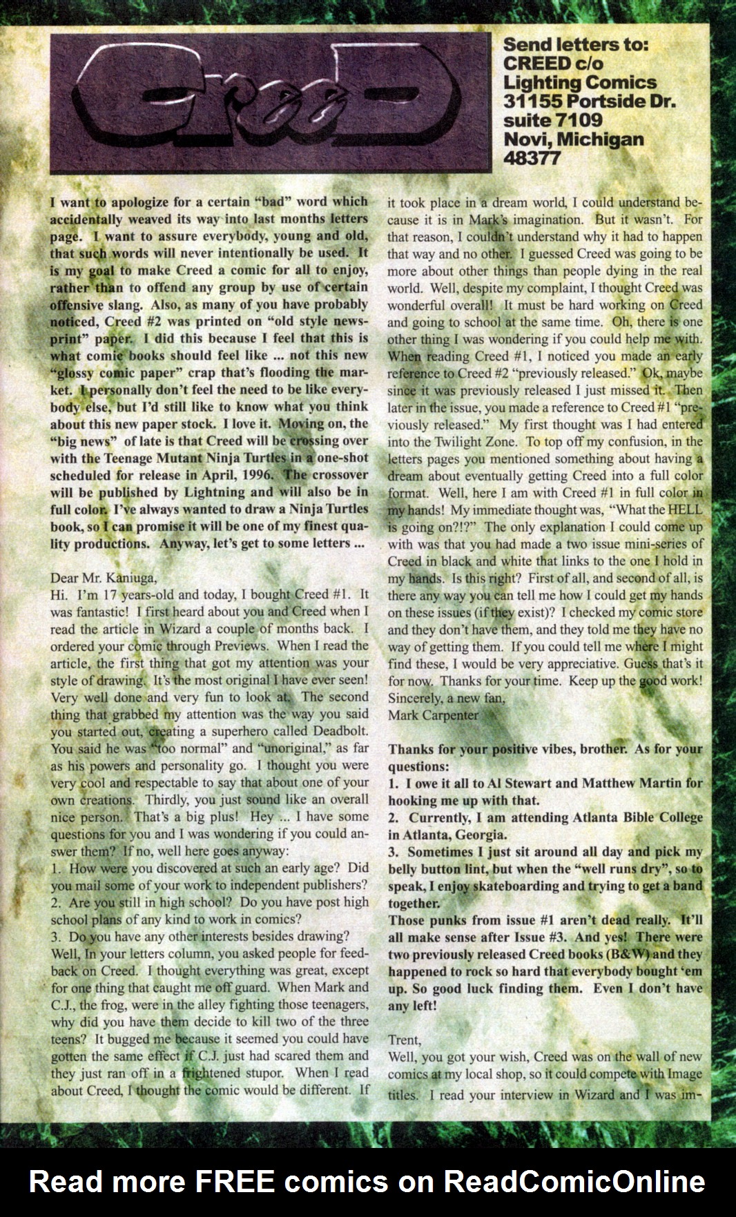 Read online CreeD comic -  Issue #2 - 24