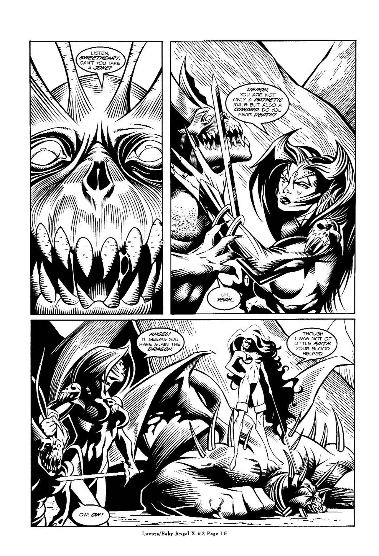 Read online Vampress Luxura / Baby Angel X comic -  Issue #2 - 17