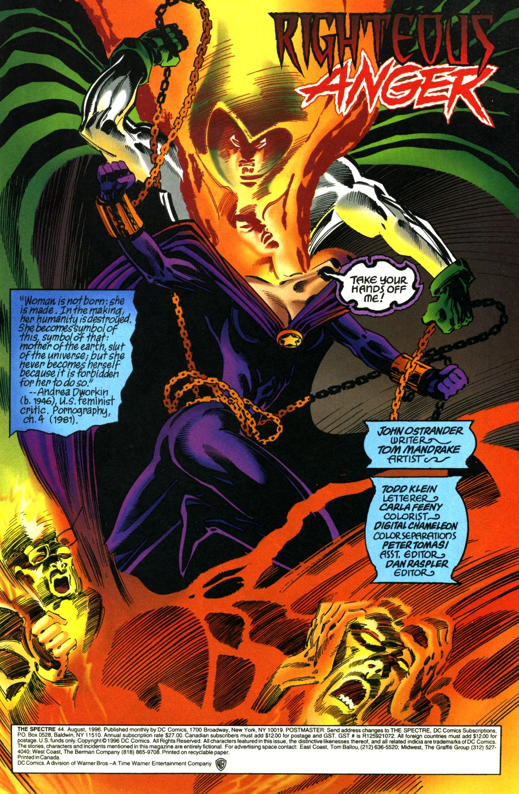 Read online The Spectre (1992) comic -  Issue #44 - 2