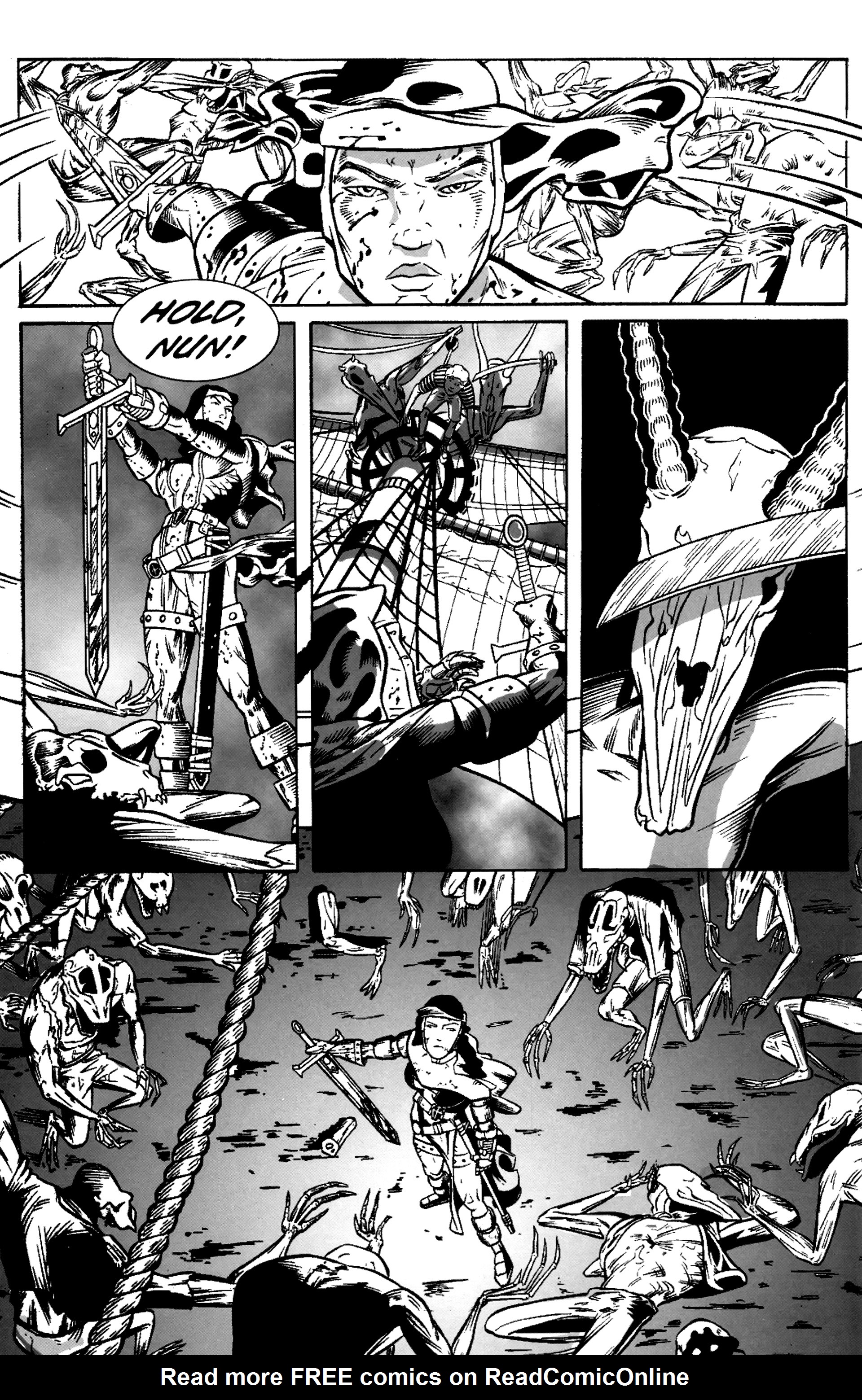 Read online Warrior Nun: Black & White comic -  Issue #1 - 10