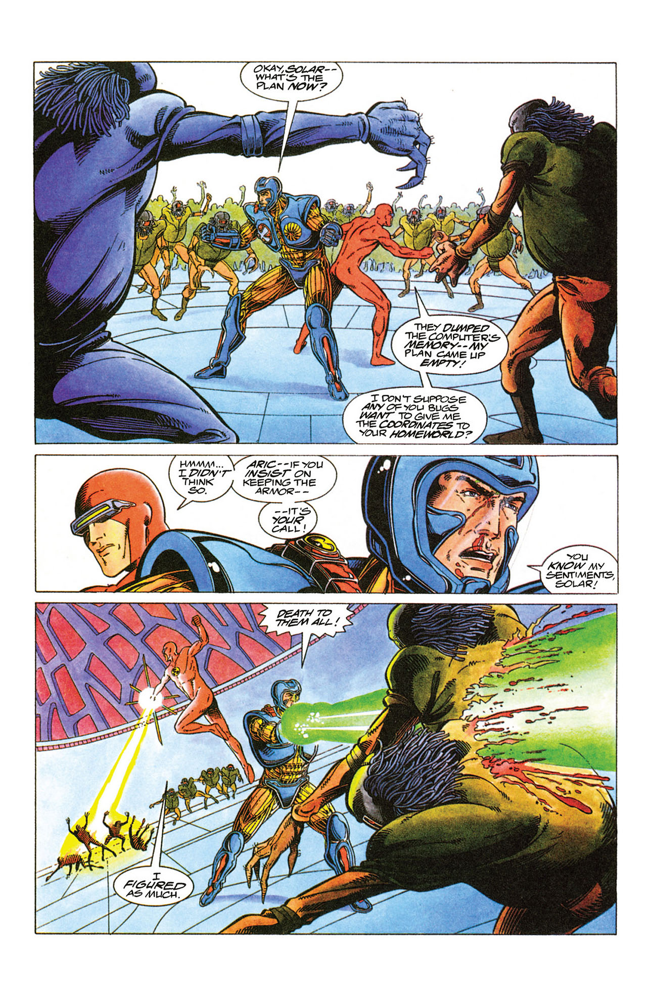 Read online X-O Manowar (1992) comic -  Issue #13 - 14