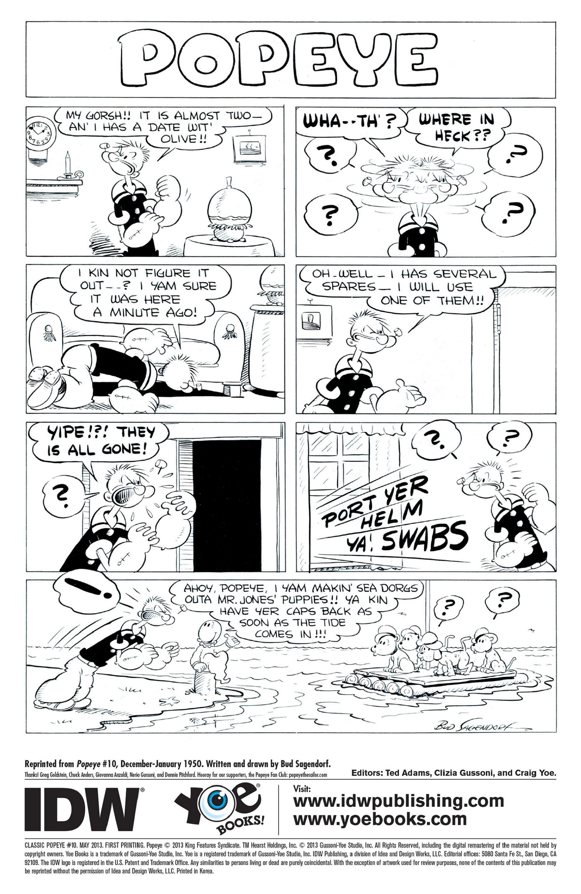 Read online Classic Popeye comic -  Issue #10 - 2