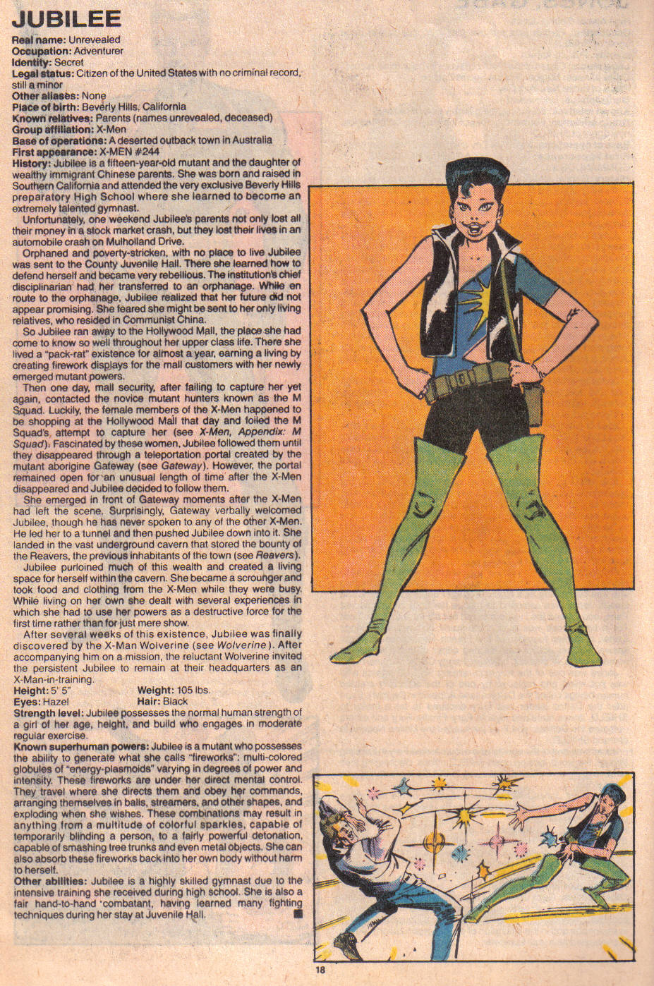 Read online The Official Handbook of the Marvel Universe: Update '89 comic -  Issue #4 - 20