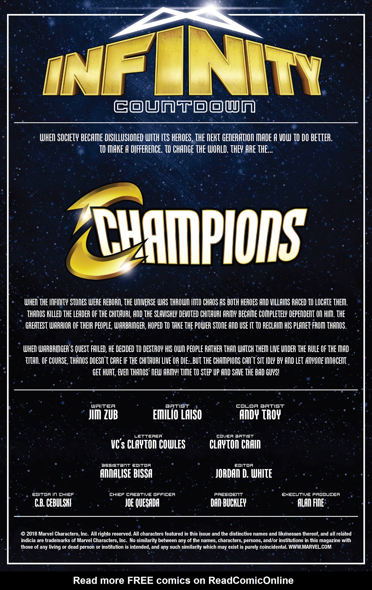 Read online Infinity Countdown: Champions comic -  Issue #2 - 2