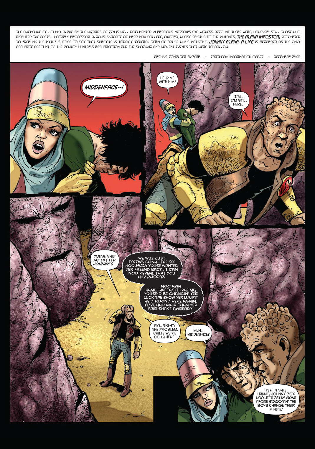 Read online Strontium Dog: The Life and Death of Johnny Alpha: The Project comic -  Issue # TPB - 73
