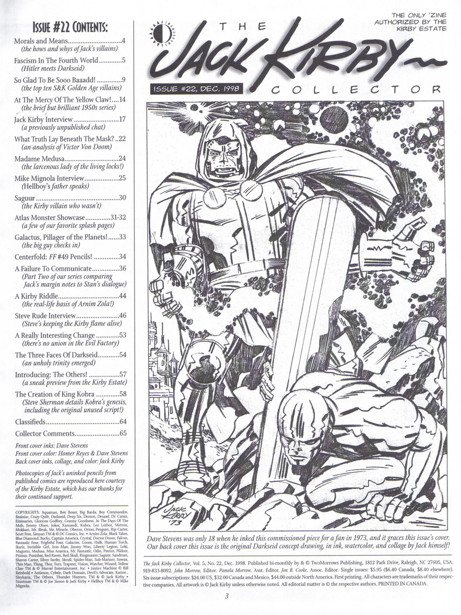 Read online The Jack Kirby Collector comic -  Issue #22 - 3