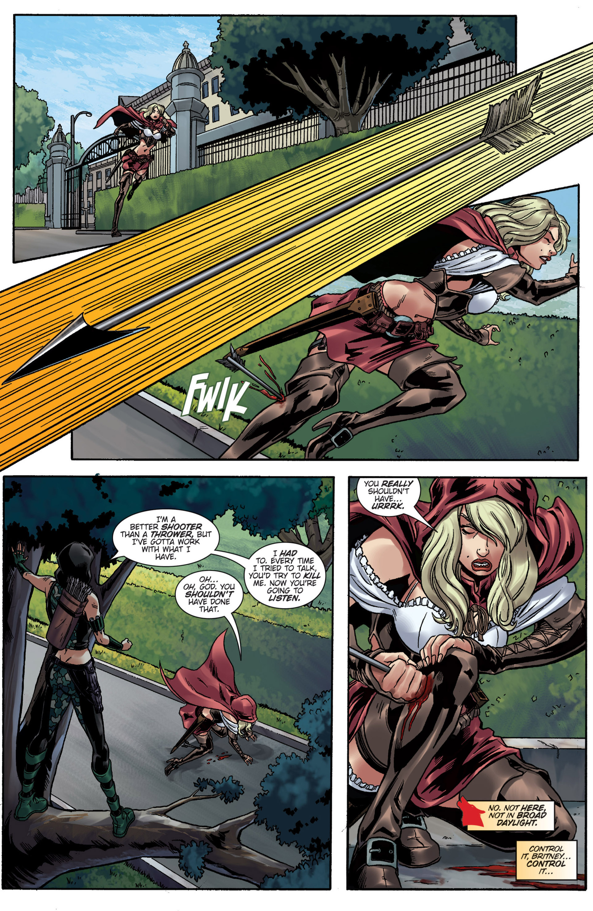 Read online Grimm Fairy Tales presents Robyn Hood vs. Red Riding Hood comic -  Issue # Full - 28