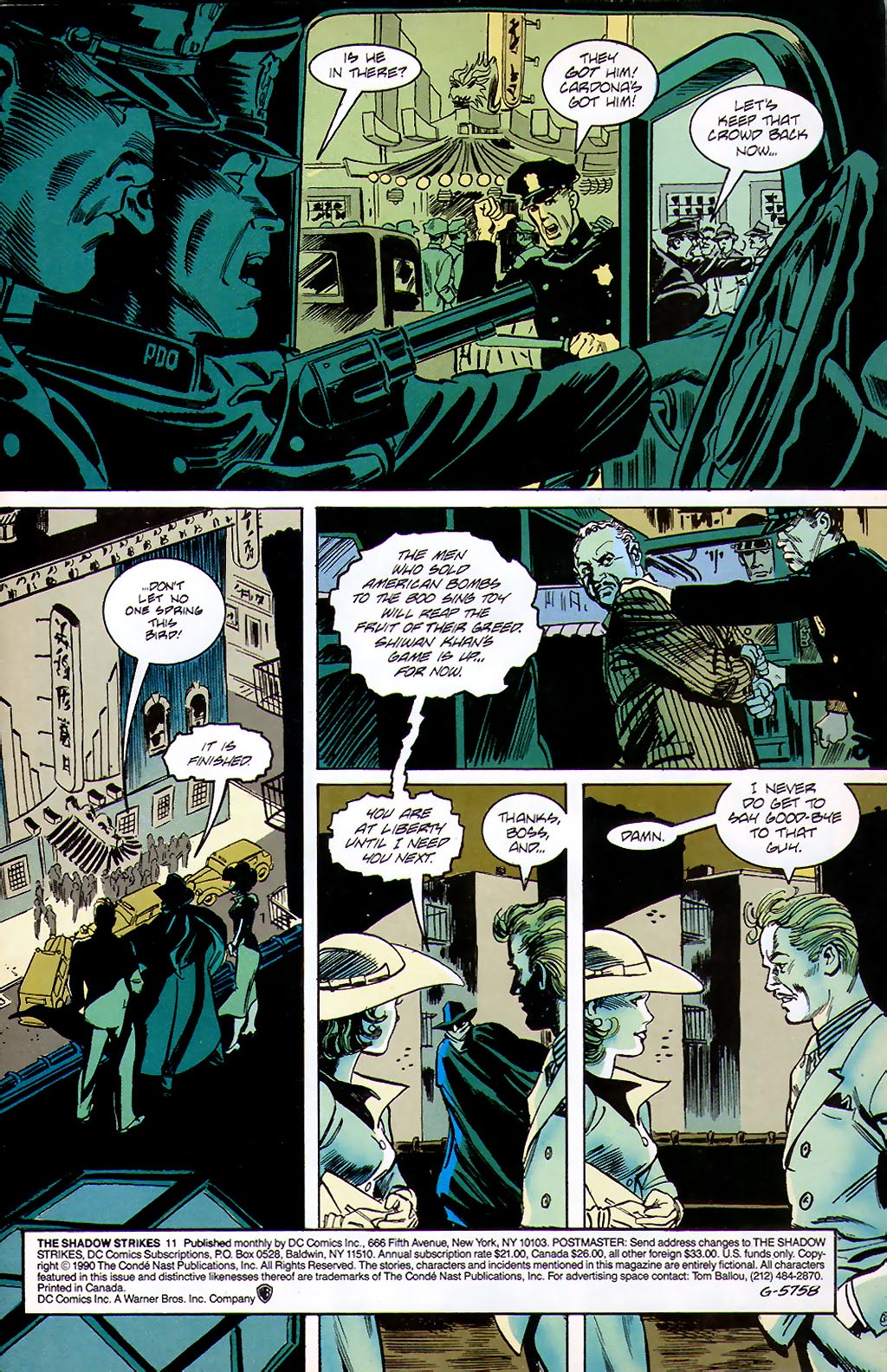 Read online The Shadow Strikes! comic -  Issue #11 - 3