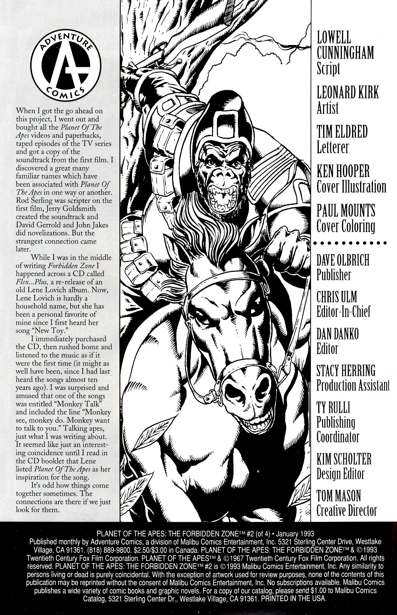 Read online Planet of the Apes: The Forbidden Zone comic -  Issue #2 - 2