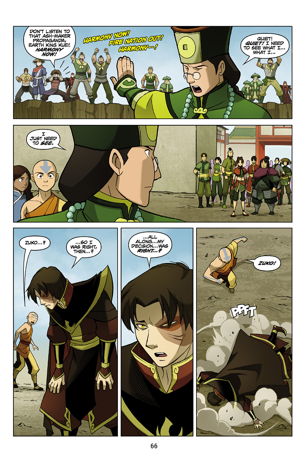 Read online Nickelodeon Avatar: The Last Airbender - The Promise comic -  Issue # Part 3 - 66