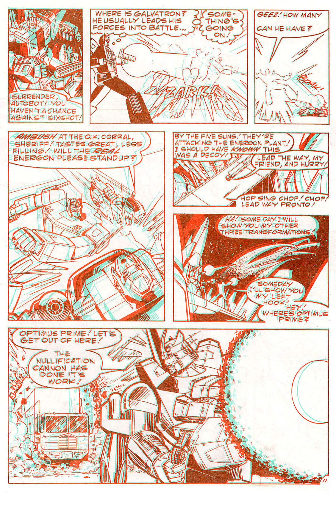 Read online The Transformers in 3-D comic -  Issue #3 - 12