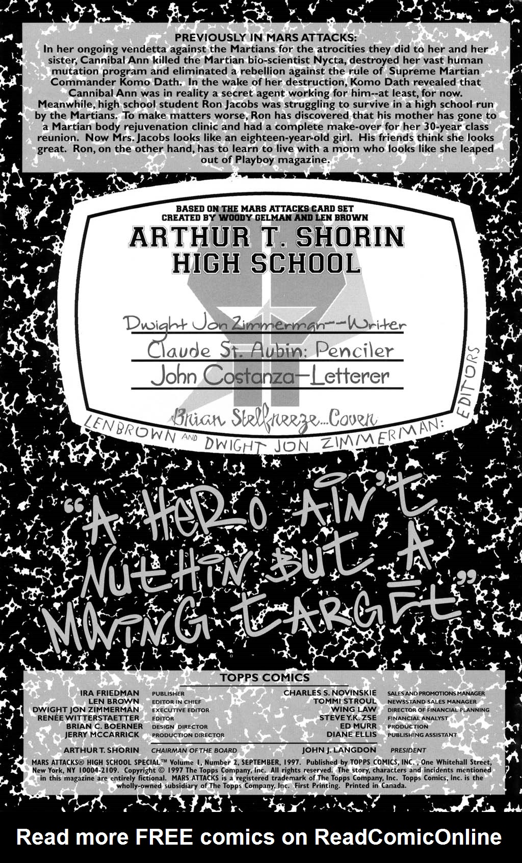 Read online Mars Attacks High School comic -  Issue #2 - 2