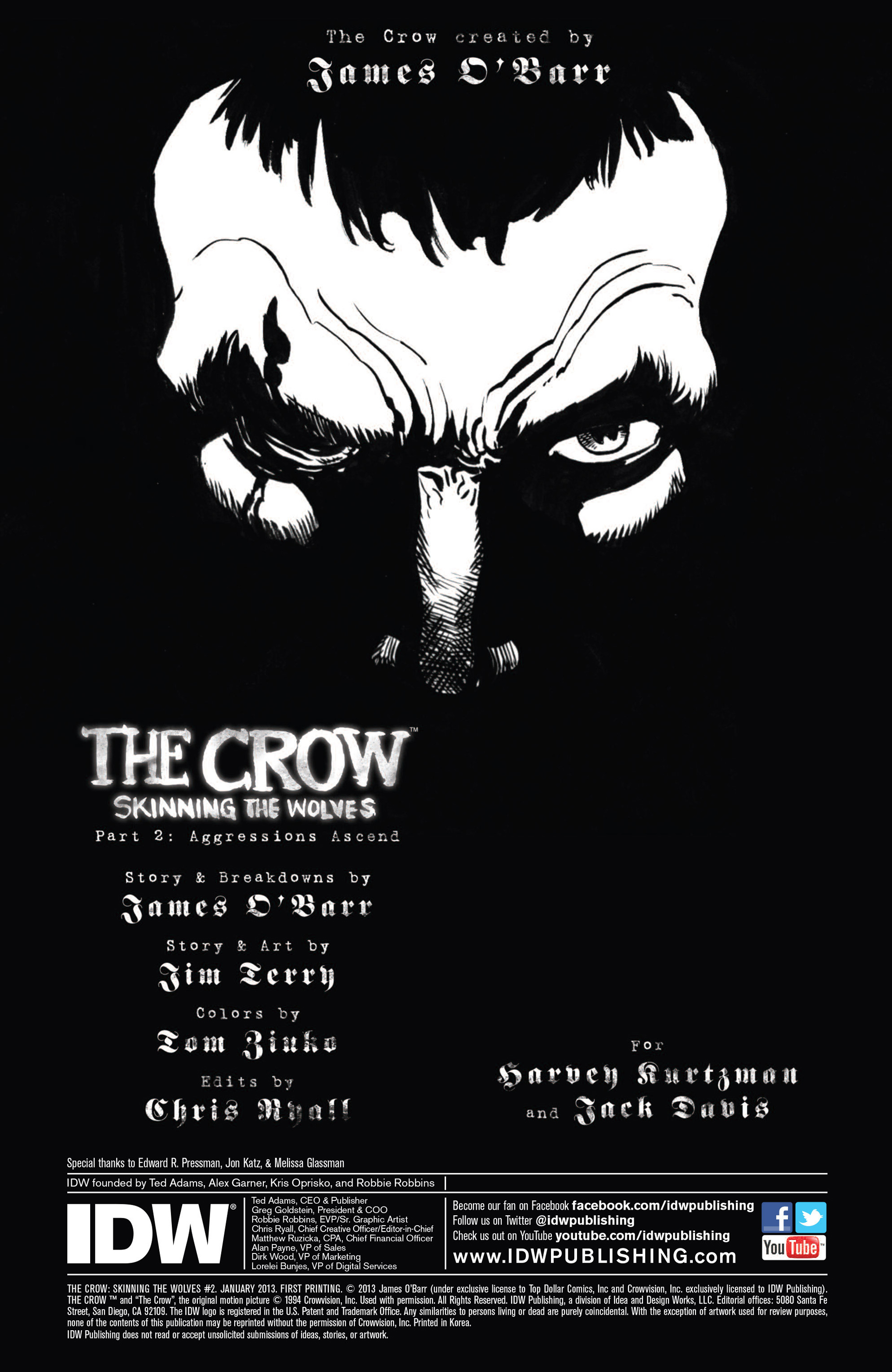 Read online The Crow: Skinning the Wolves comic -  Issue #2 - 2