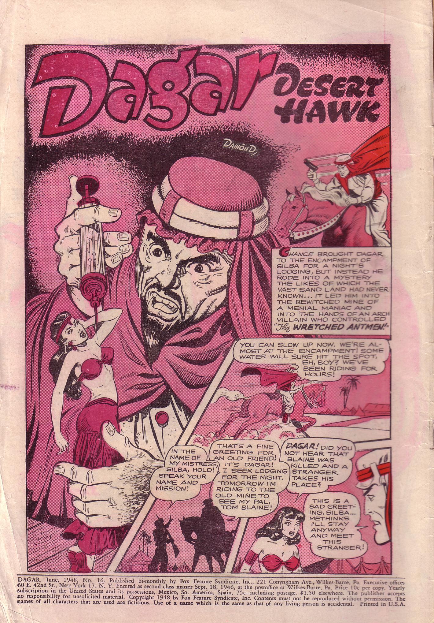 Read online Dagar Desert Hawk comic -  Issue #16 - 2