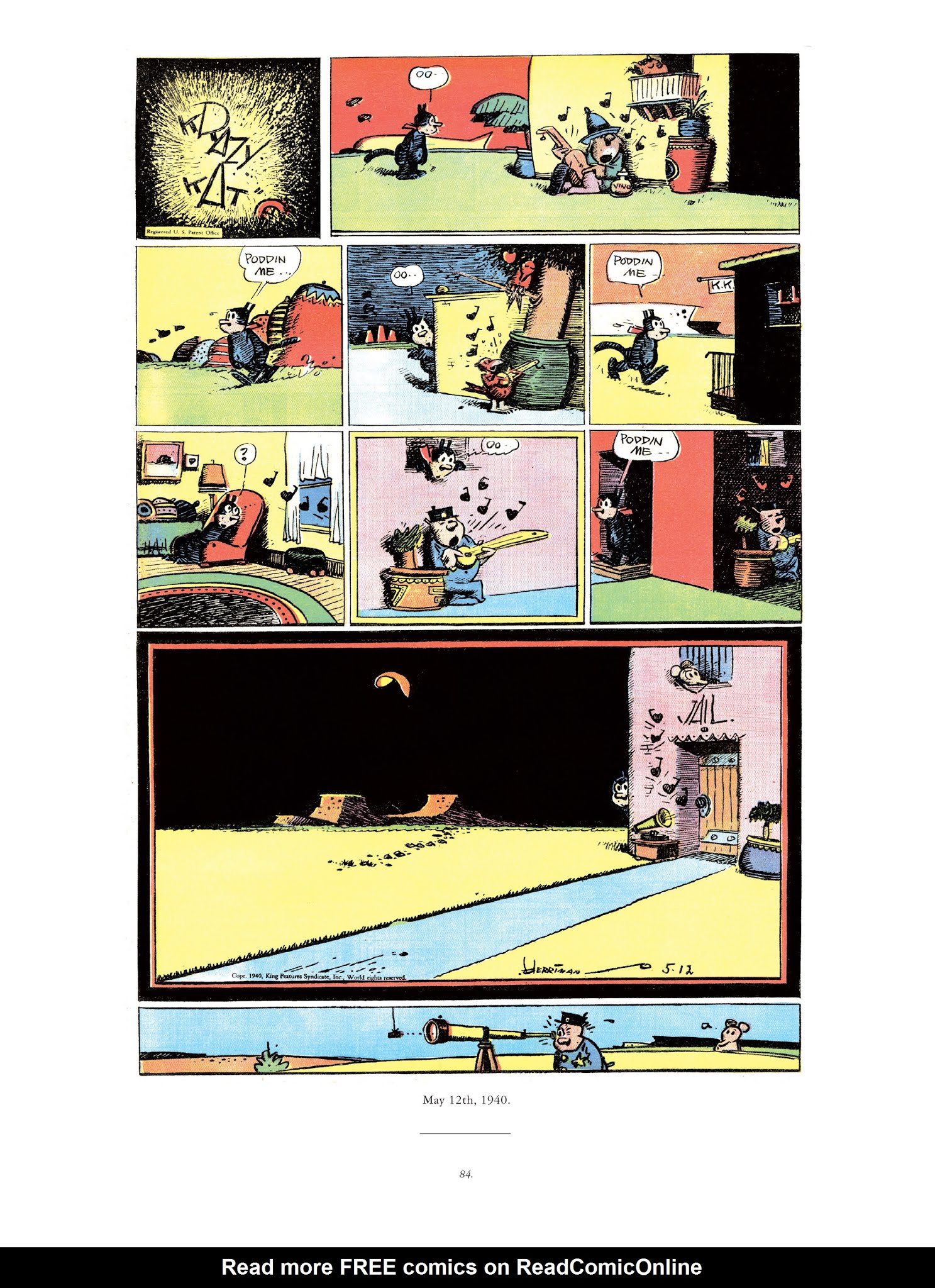 Read online Krazy & Ignatz comic -  Issue # TPB 11 - 84