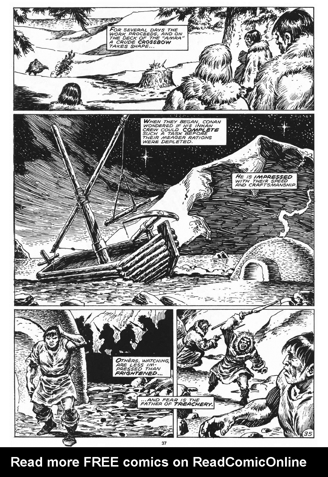 Read online The Savage Sword Of Conan comic -  Issue #168 - 38