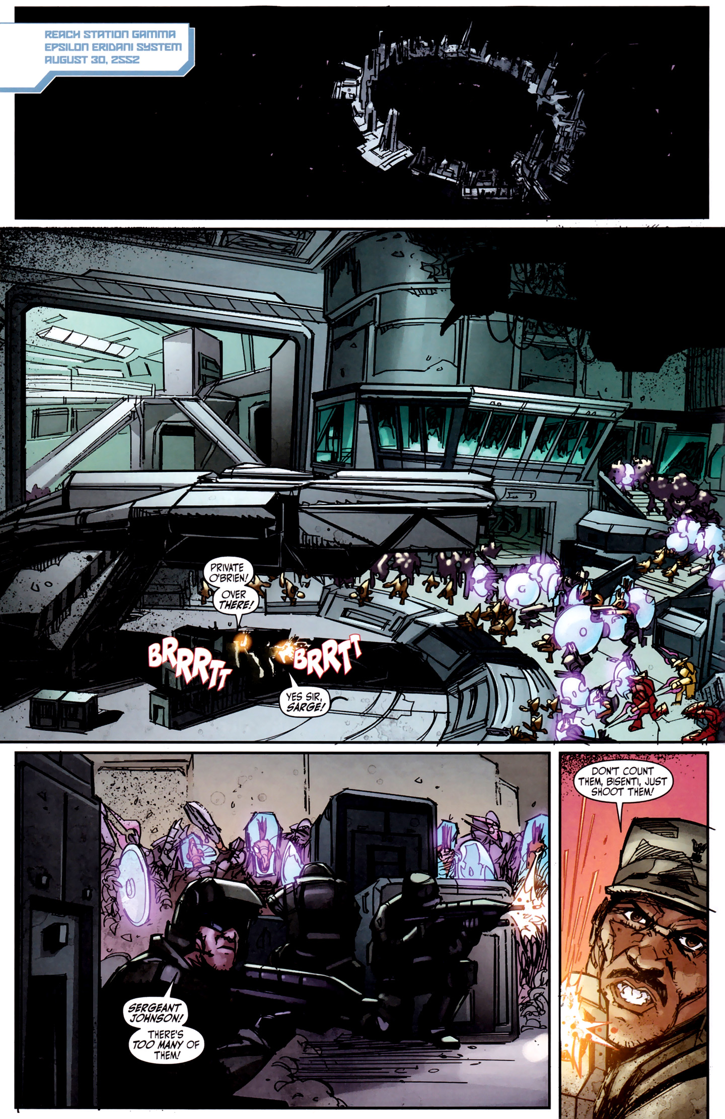 Read online Halo: Fall Of Reach - Invasion comic -  Issue #4 - 4