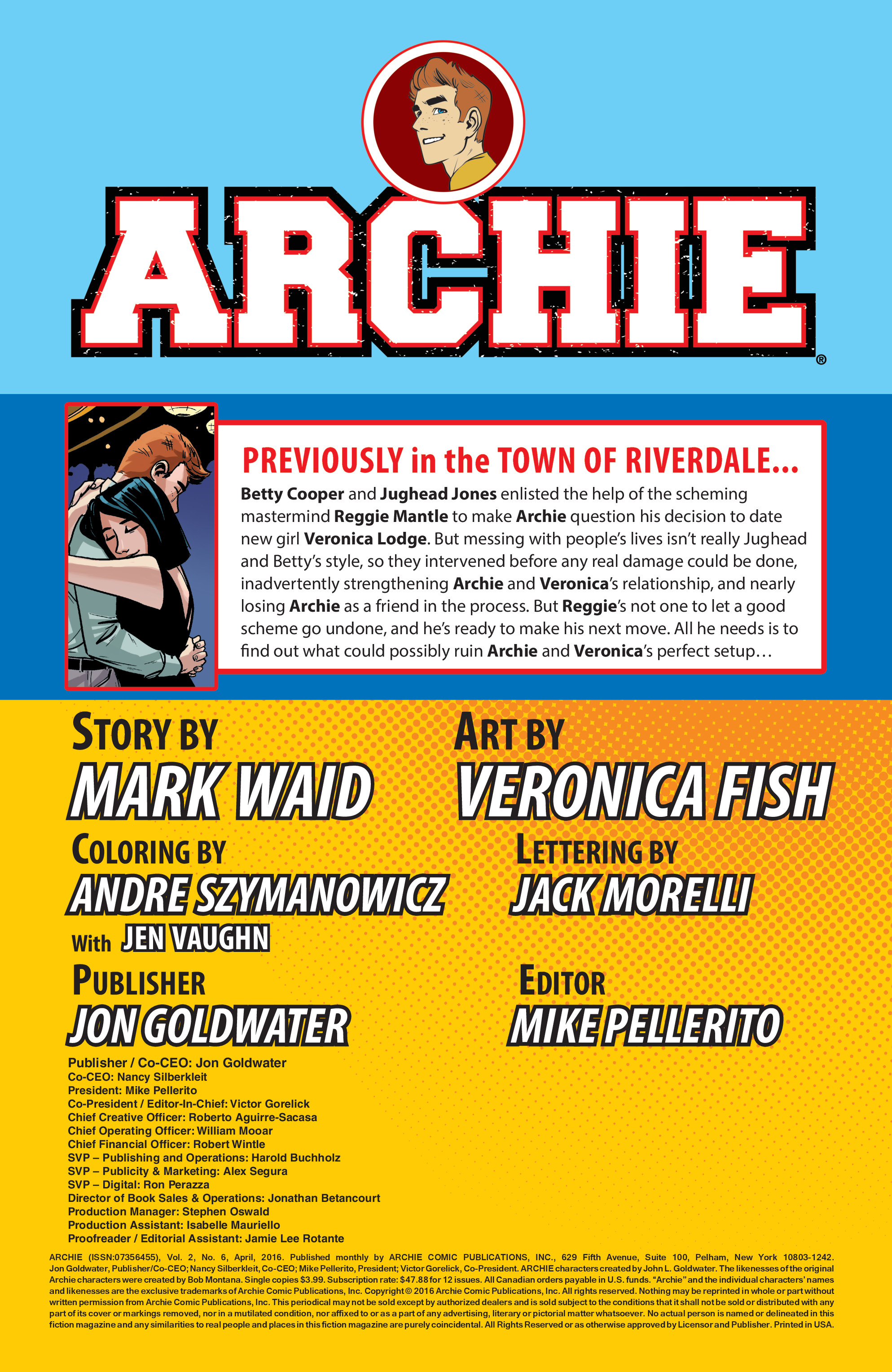 Read online Archie (2015) comic -  Issue #6 - 2