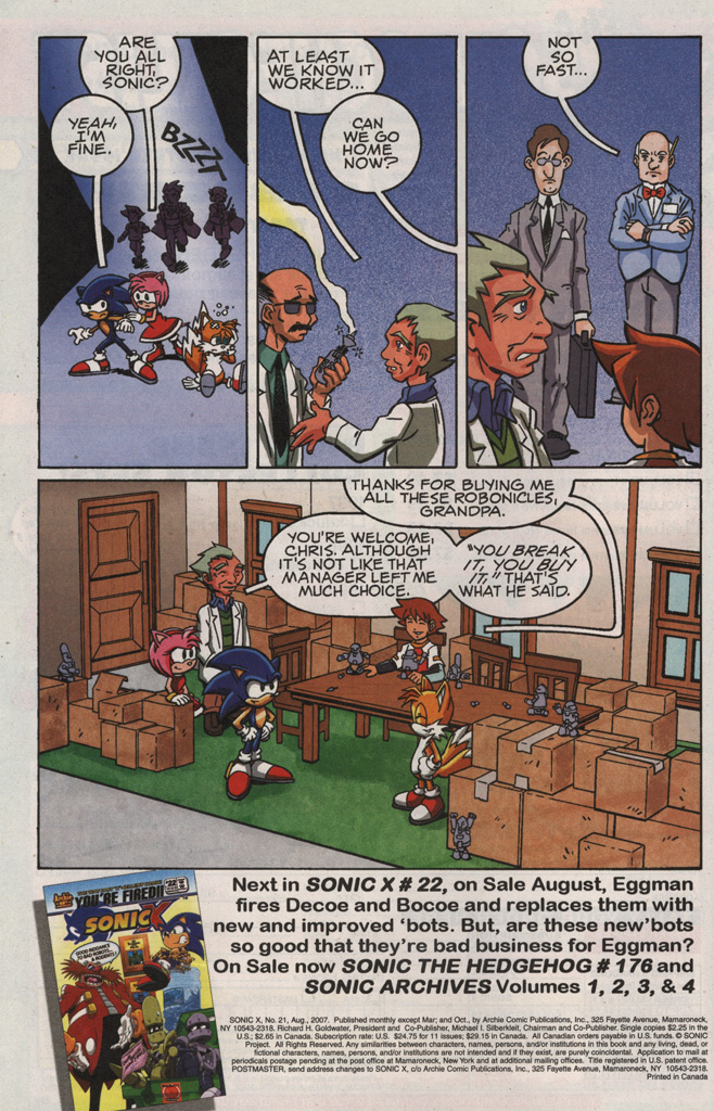 Read online Sonic X comic -  Issue #21 - 34