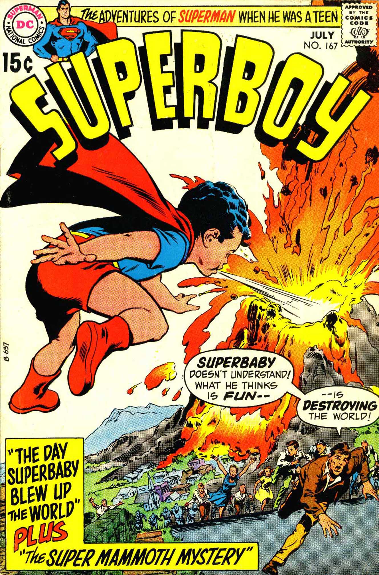 Read online Superboy (1949) comic -  Issue #167 - 1