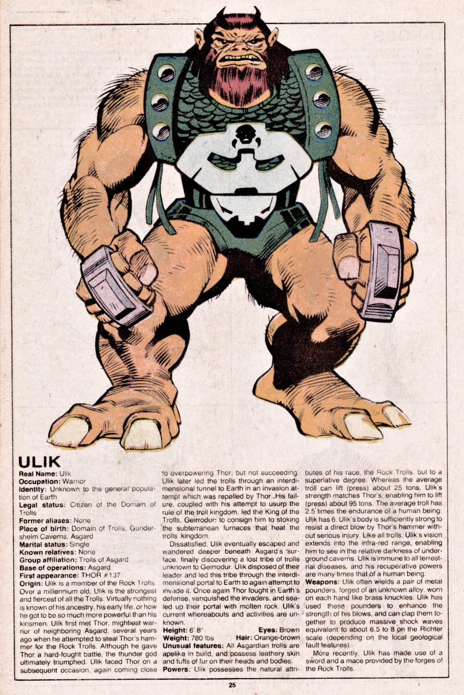 Read online The Official Handbook of the Marvel Universe comic -  Issue #11 - 26