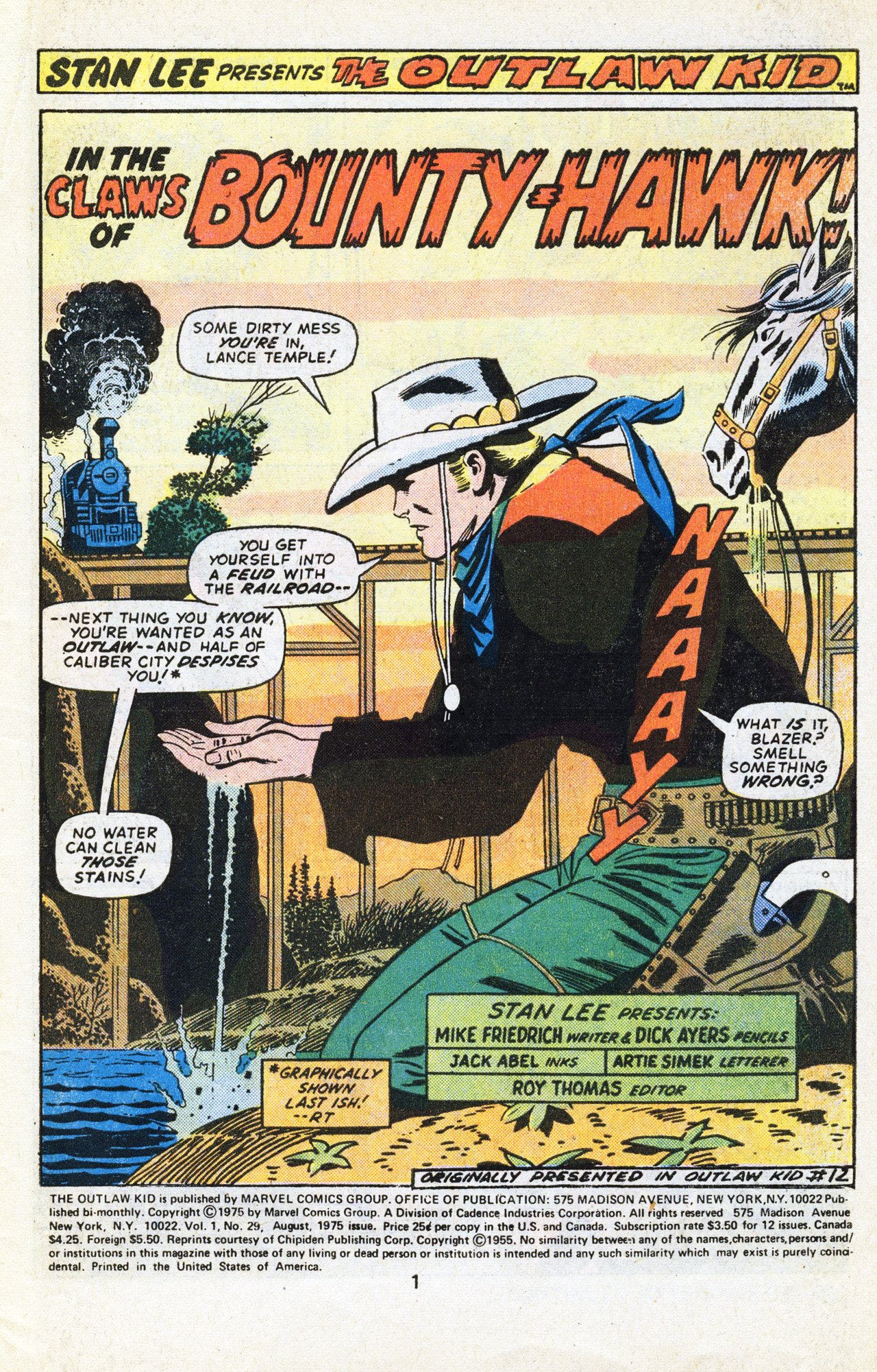 Read online The Outlaw Kid (1970) comic -  Issue #29 - 3