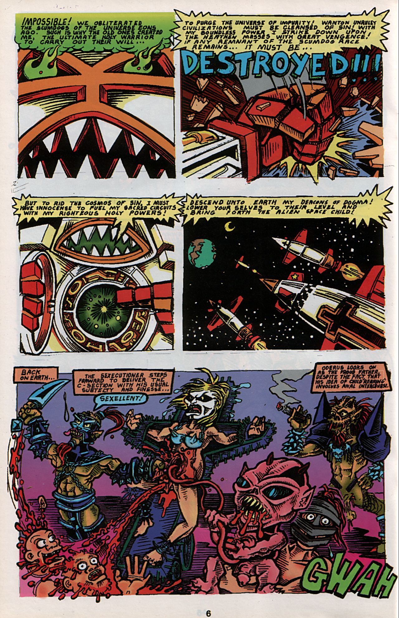 Read online Slavepit Funnies Featuring Gwar comic -  Issue #4 - 8