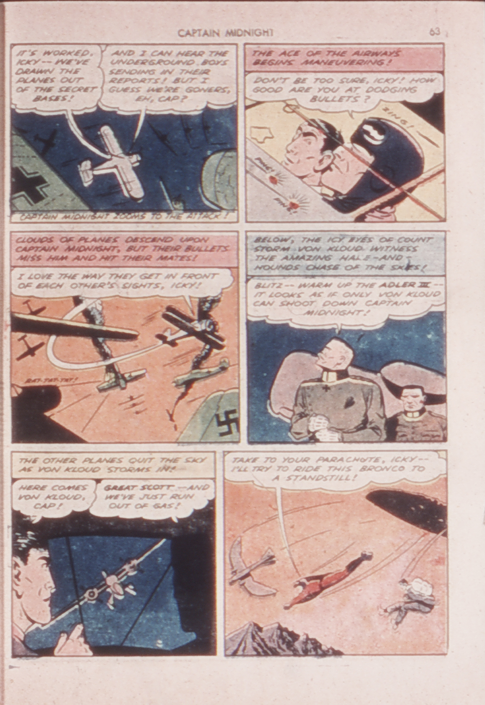 Read online Captain Midnight (1942) comic -  Issue #14 - 61