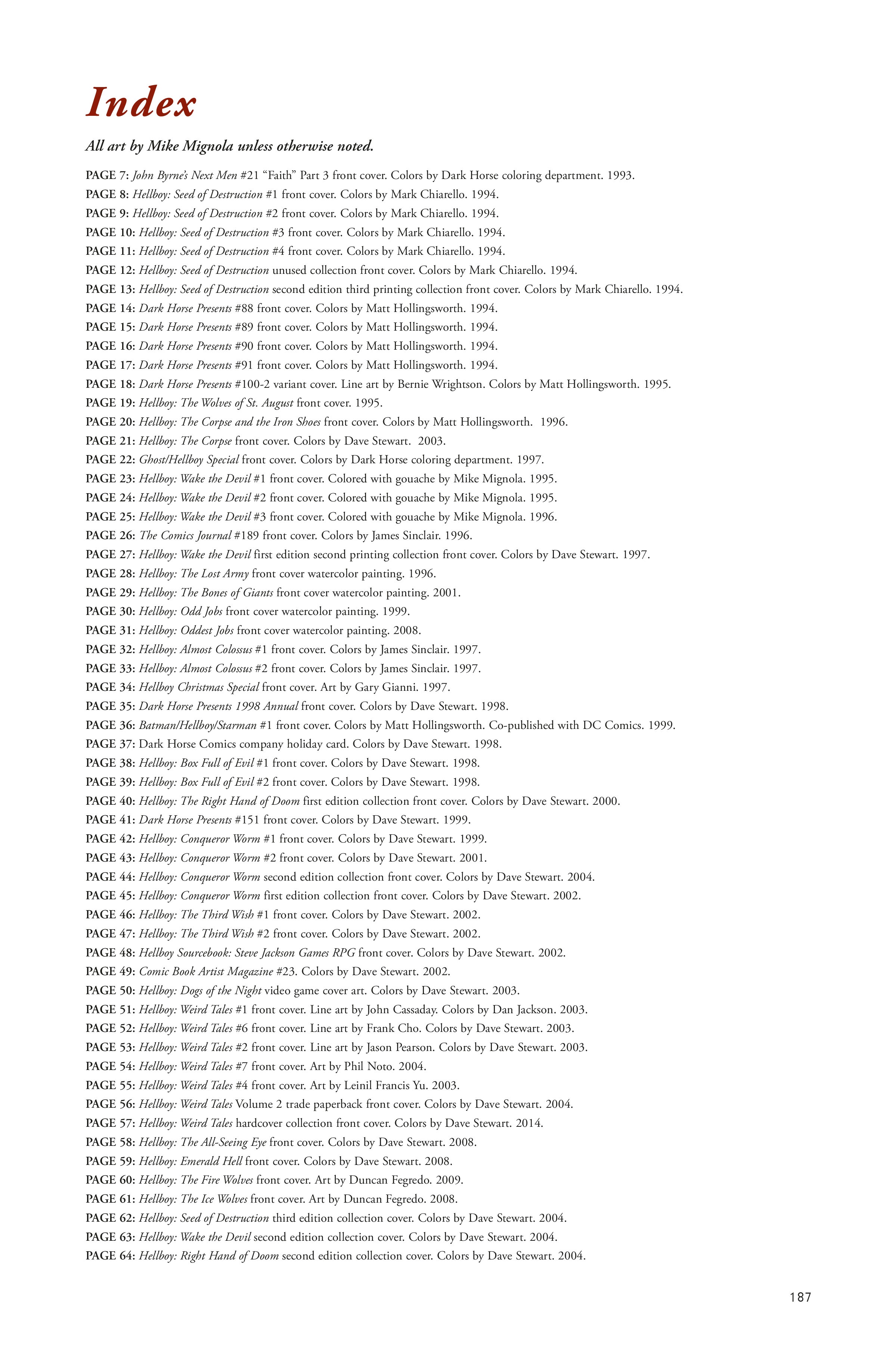 Read online Hellboy: 25 Years of Covers comic -  Issue # TPB (Part 2) - 89