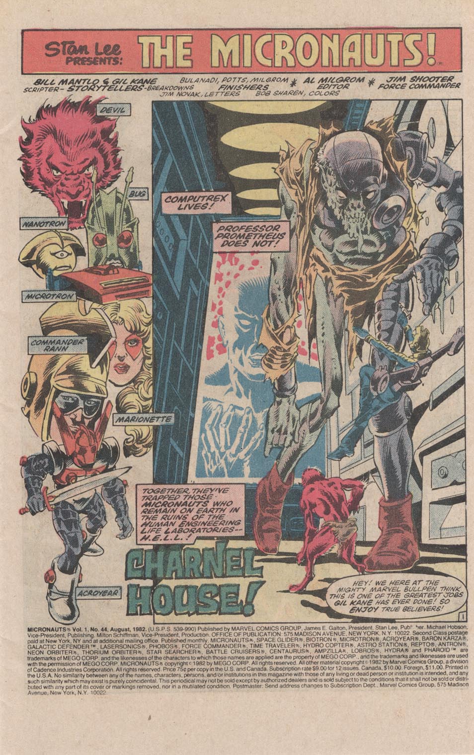 Read online Micronauts (1979) comic -  Issue #44 - 2
