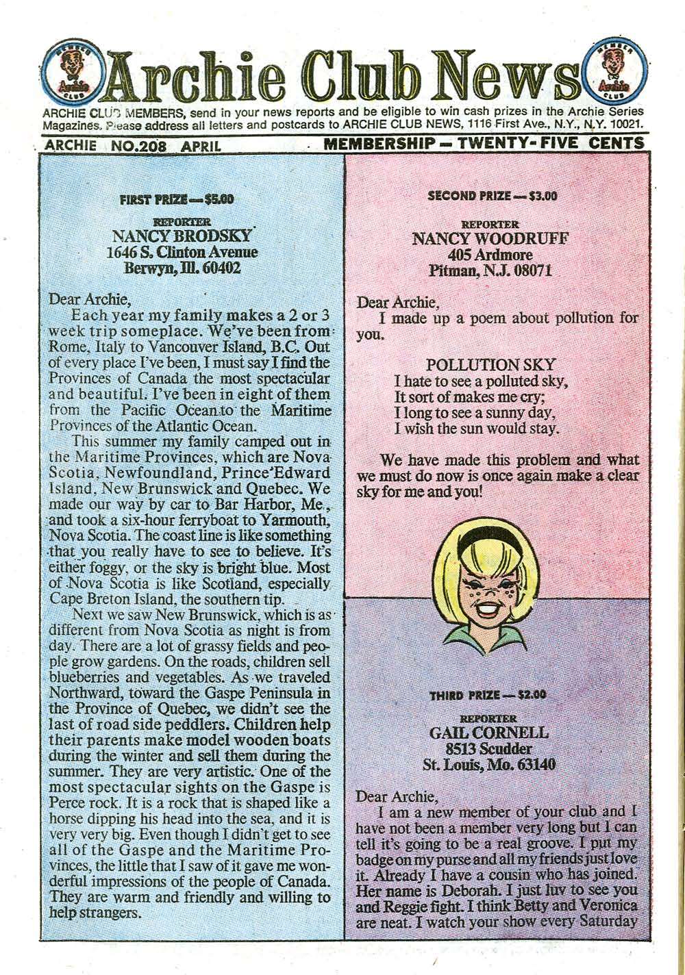 Read online Archie (1960) comic -  Issue #208 - 10