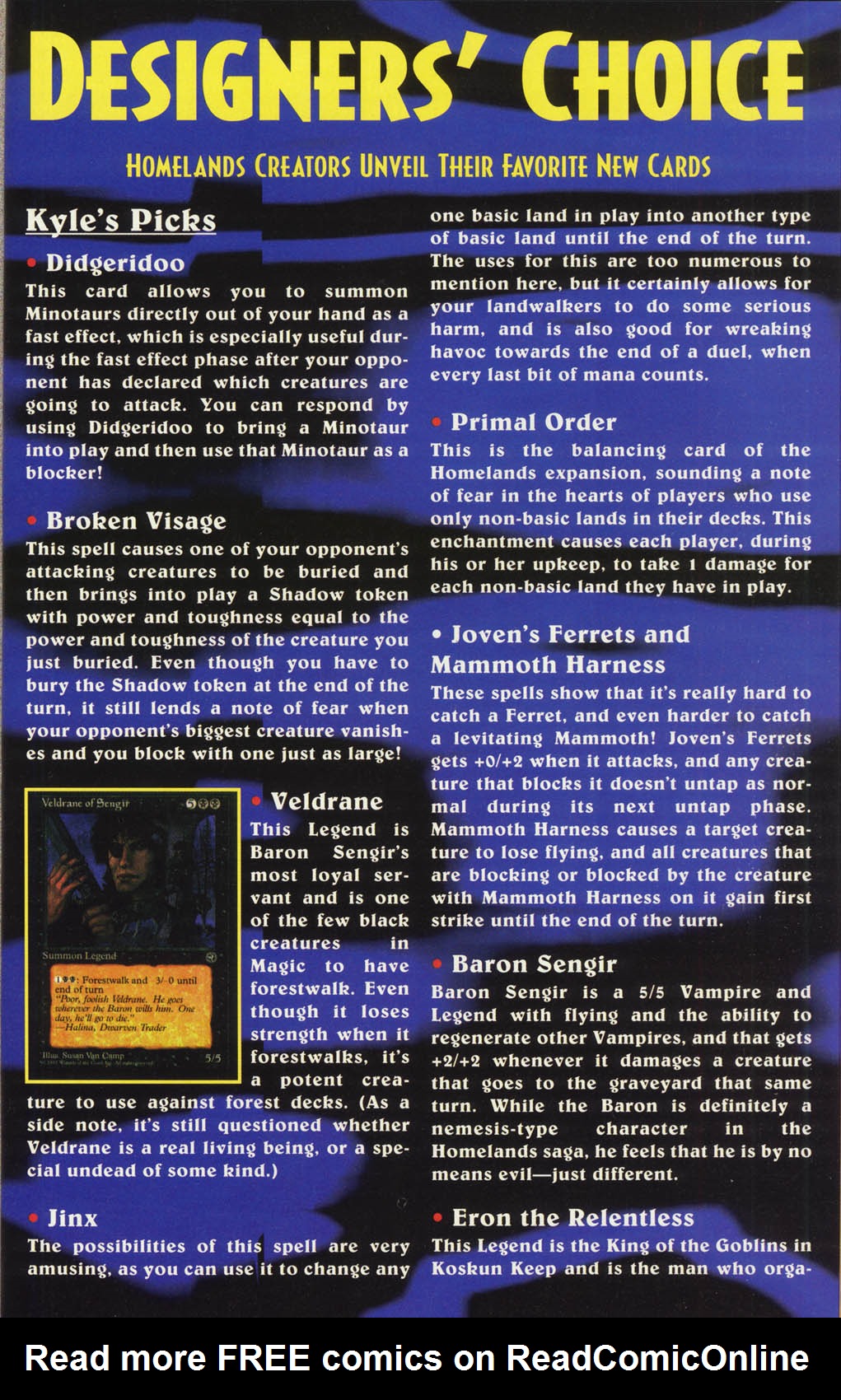Read online Homelands On the World of Magic: The Gathering comic -  Issue # Full - 54