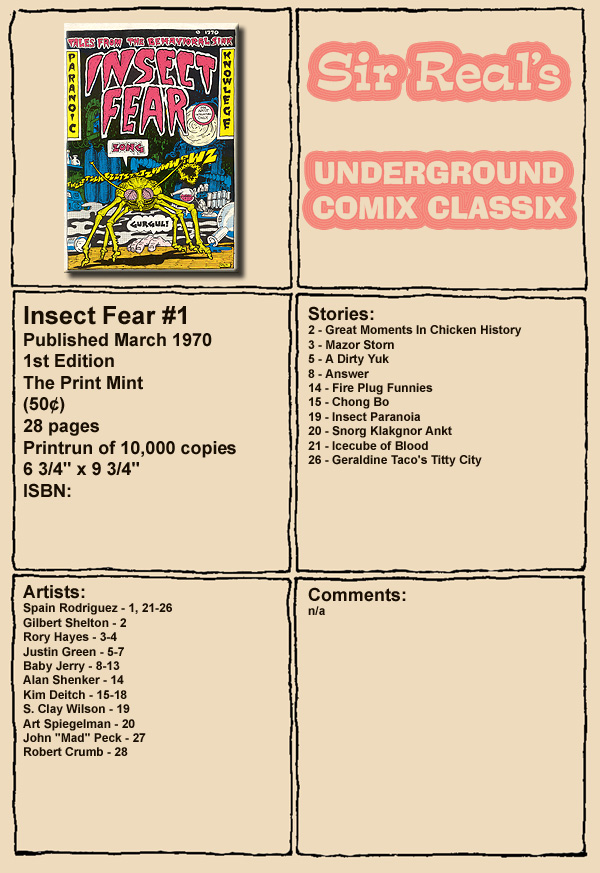 Read online Insect Fear comic -  Issue #1 - 1