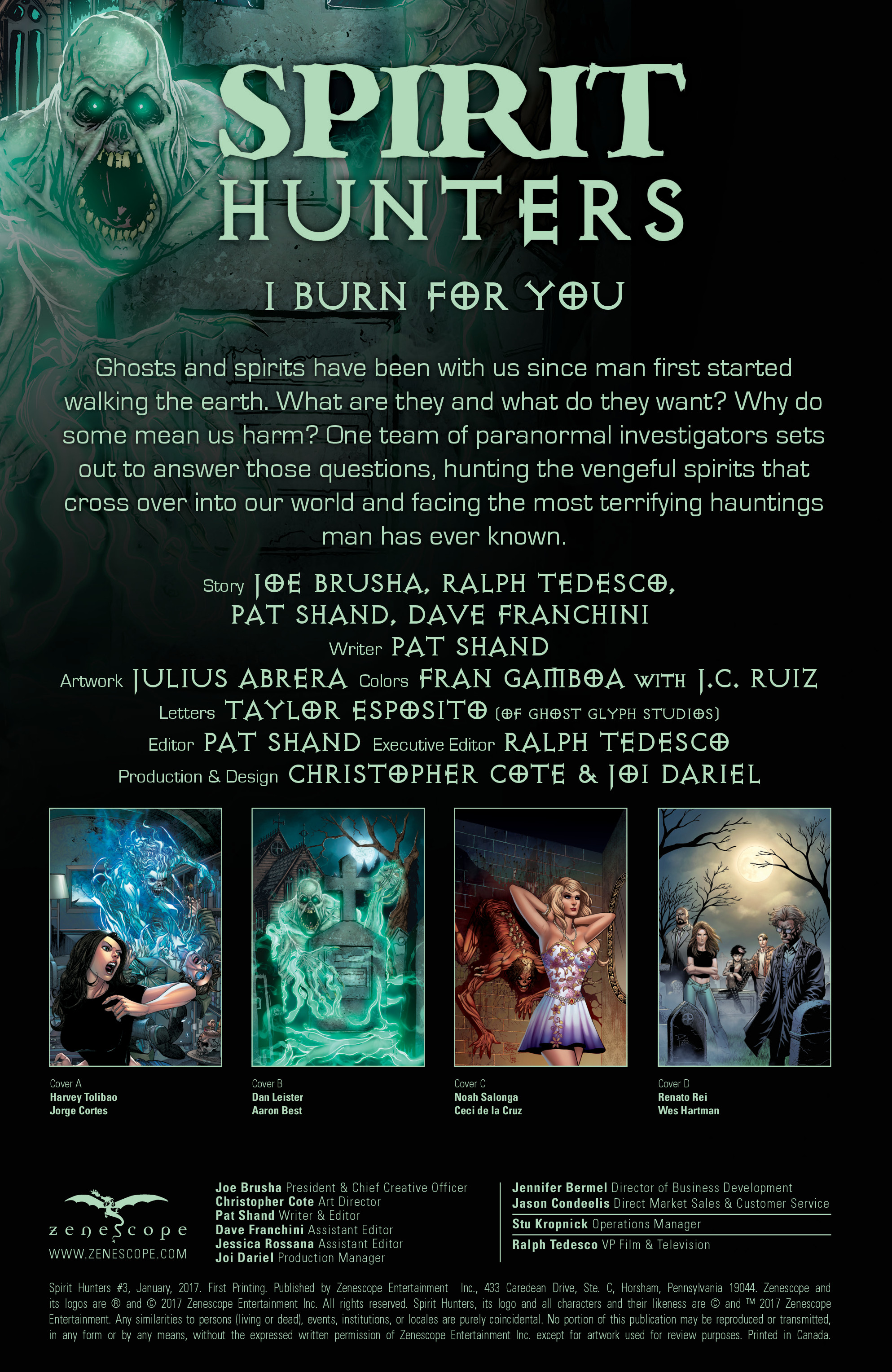 Read online Spirit Hunters comic -  Issue #3 - 2