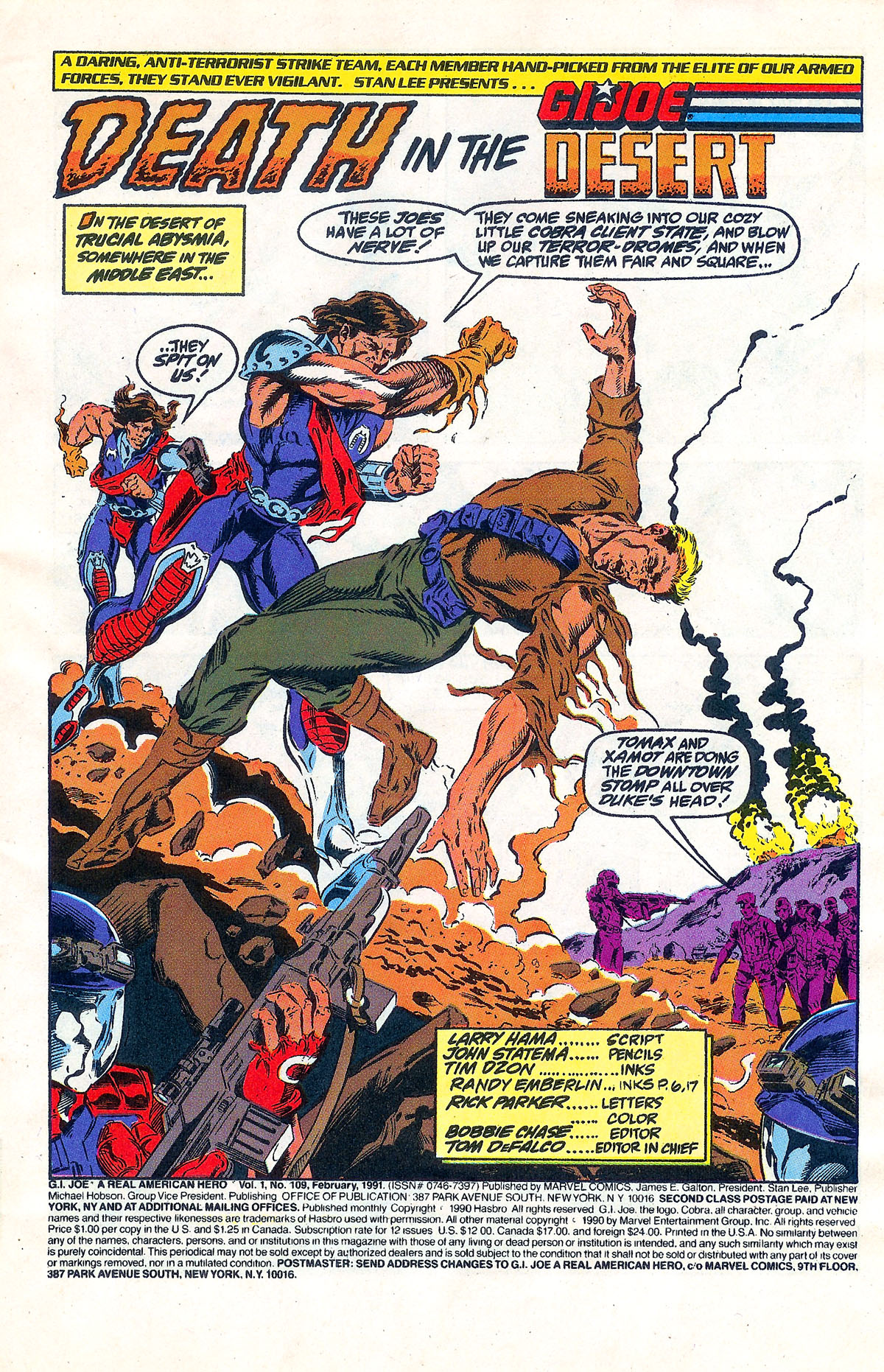Read online G.I. Joe: A Real American Hero comic -  Issue #109 - 2