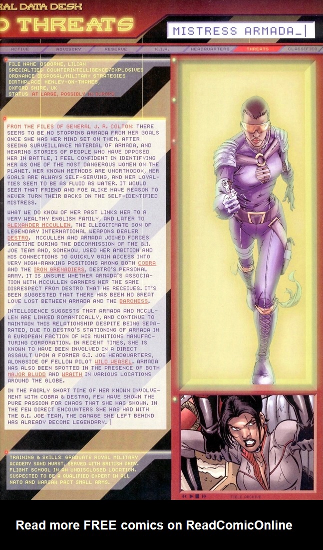 Read online G.I. Joe: Data Desk Handbook comic -  Issue #1 - 28