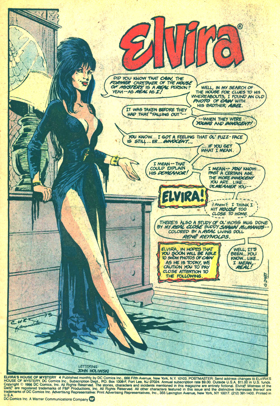 Read online Elvira's House of Mystery comic -  Issue #4 - 2