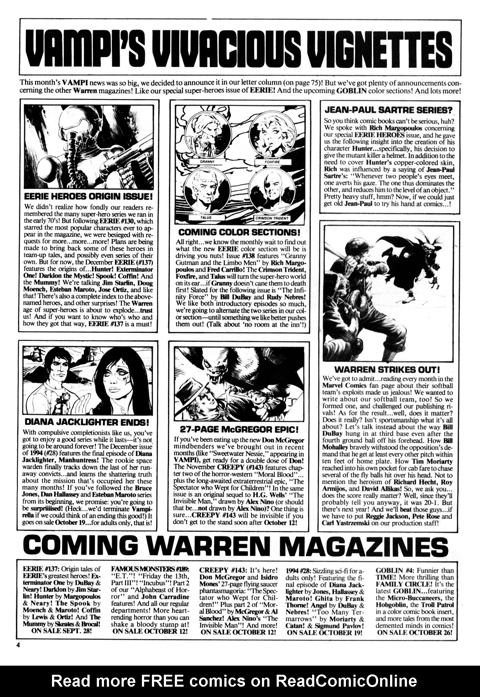 Read online Vampirella (1969) comic -  Issue #110 - 4