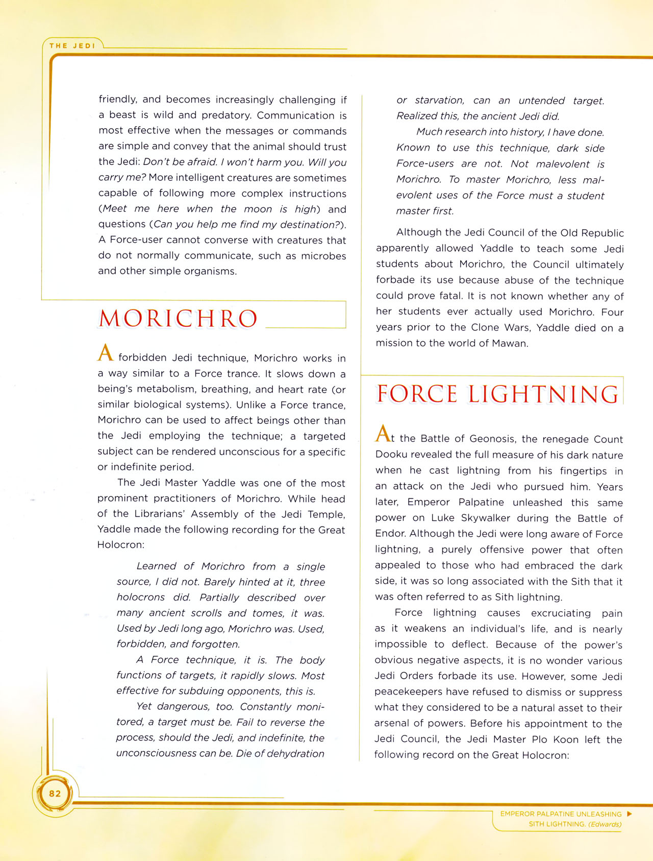 Read online Star Wars: Jedi vs. Sith - The Essential Guide To The Force comic -  Issue # TPB (Part 2) - 5