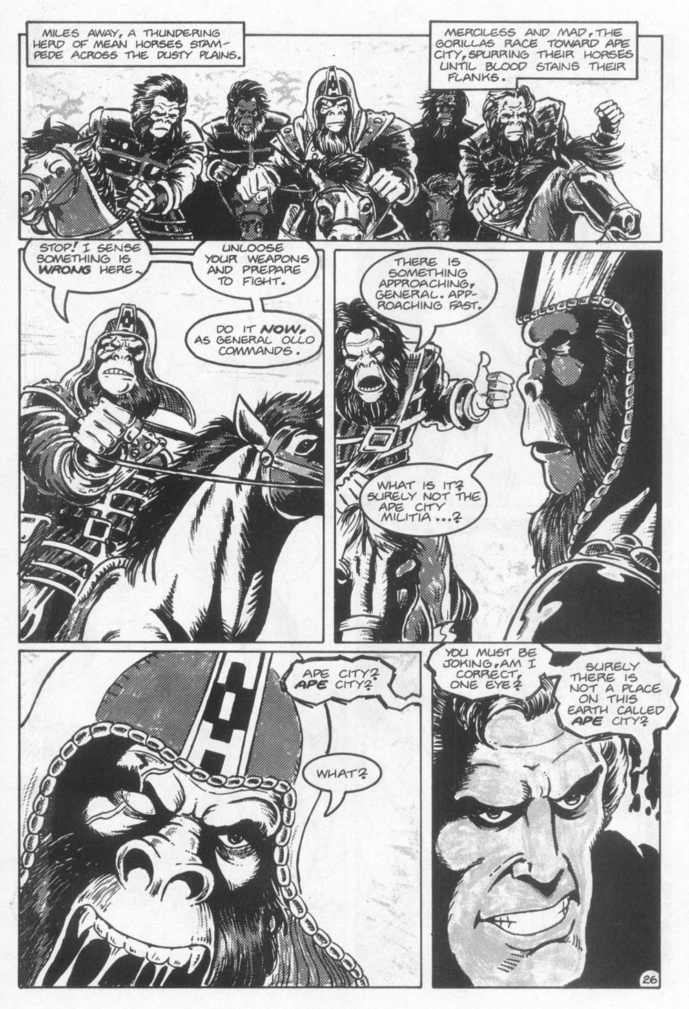 Read online Planet of the Apes (1990) comic -  Issue #21 - 28