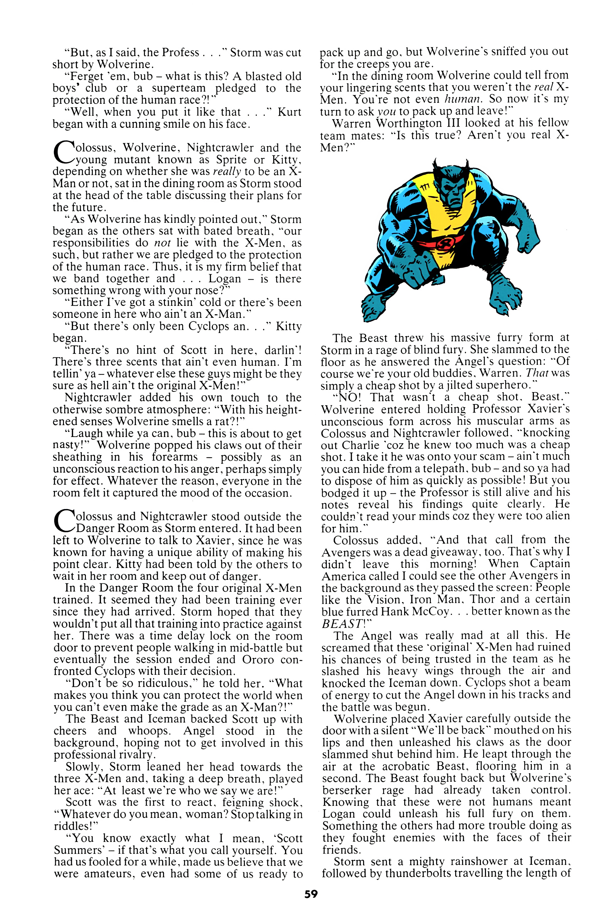 Read online X-Men Annual UK comic -  Issue #1992 - 56