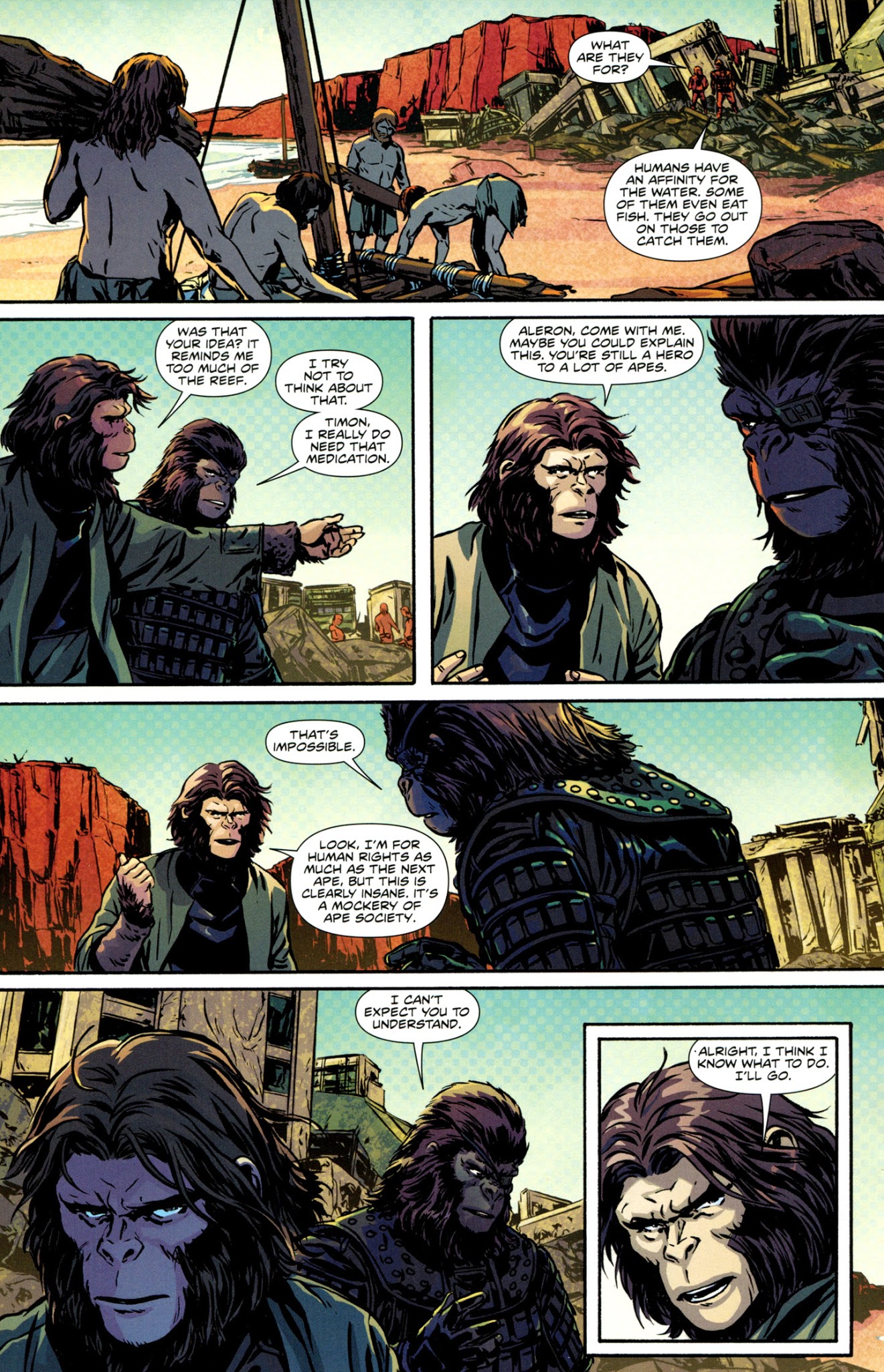 Read online Exile on the Planet of the Apes comic -  Issue #2 - 14