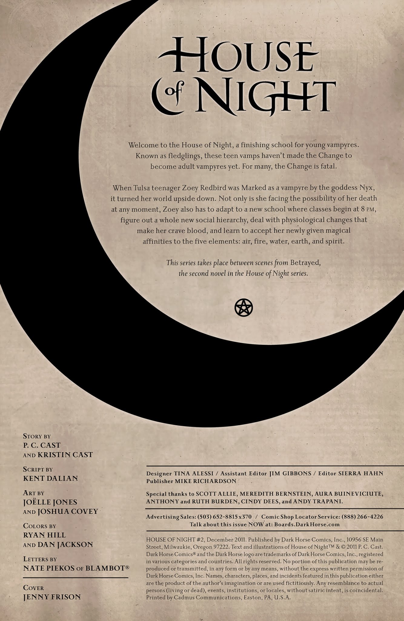 Read online House of Night comic -  Issue #2 - 2