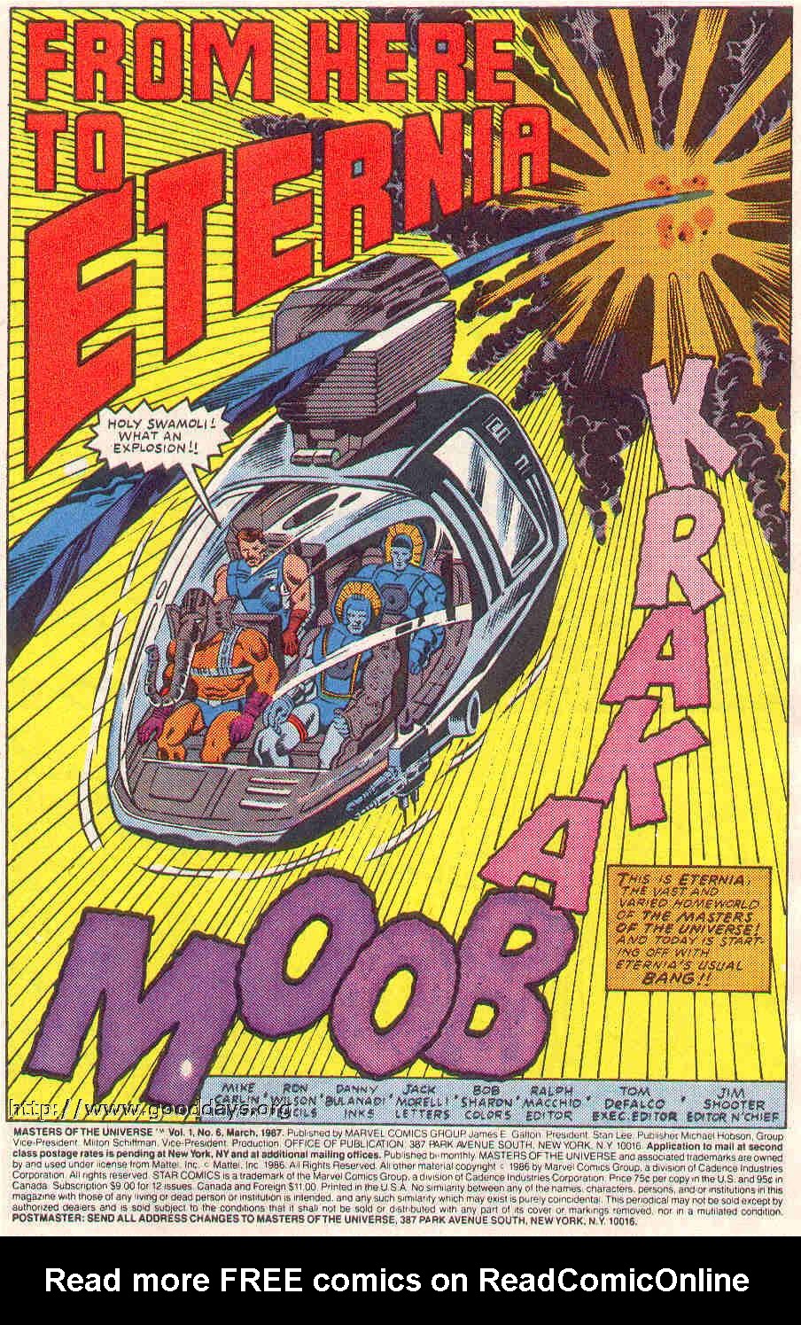 Read online Masters of the Universe (1986) comic -  Issue #6 - 2