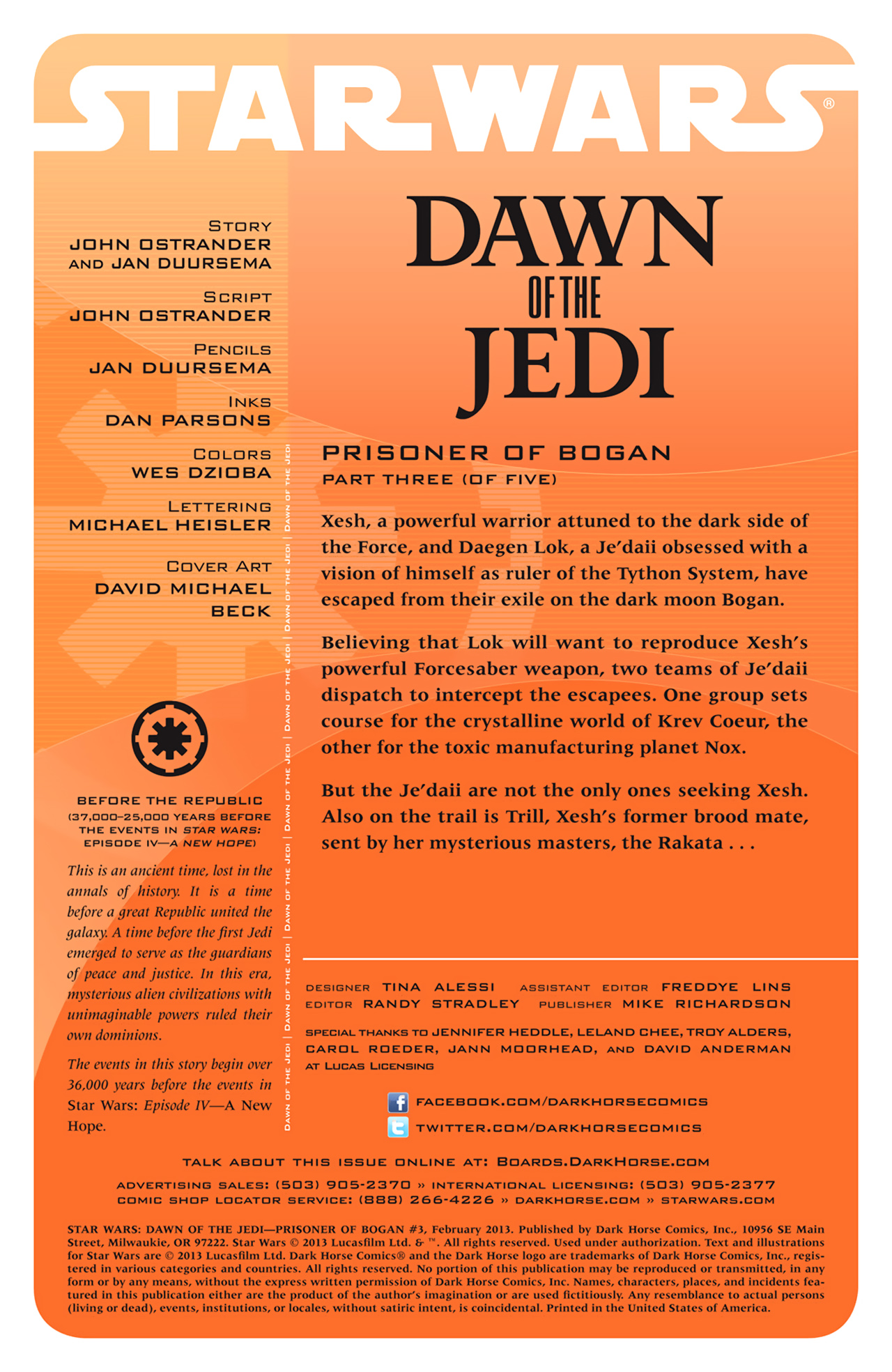 Read online Star Wars: Dawn of the Jedi - Prisoner of Bogan comic -  Issue #3 - 2