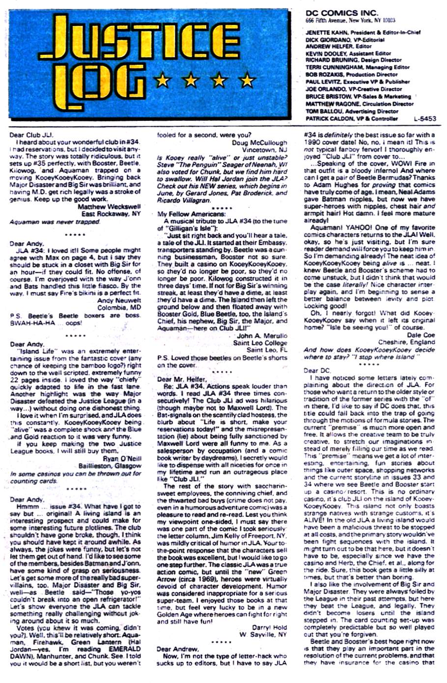 Read online Justice League America comic -  Issue #38 - 24