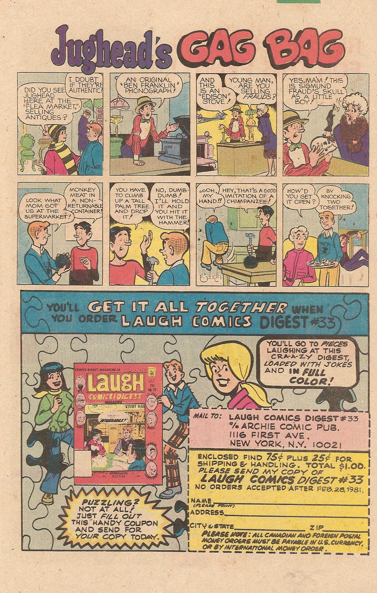 Read online Jughead (1965) comic -  Issue #309 - 27