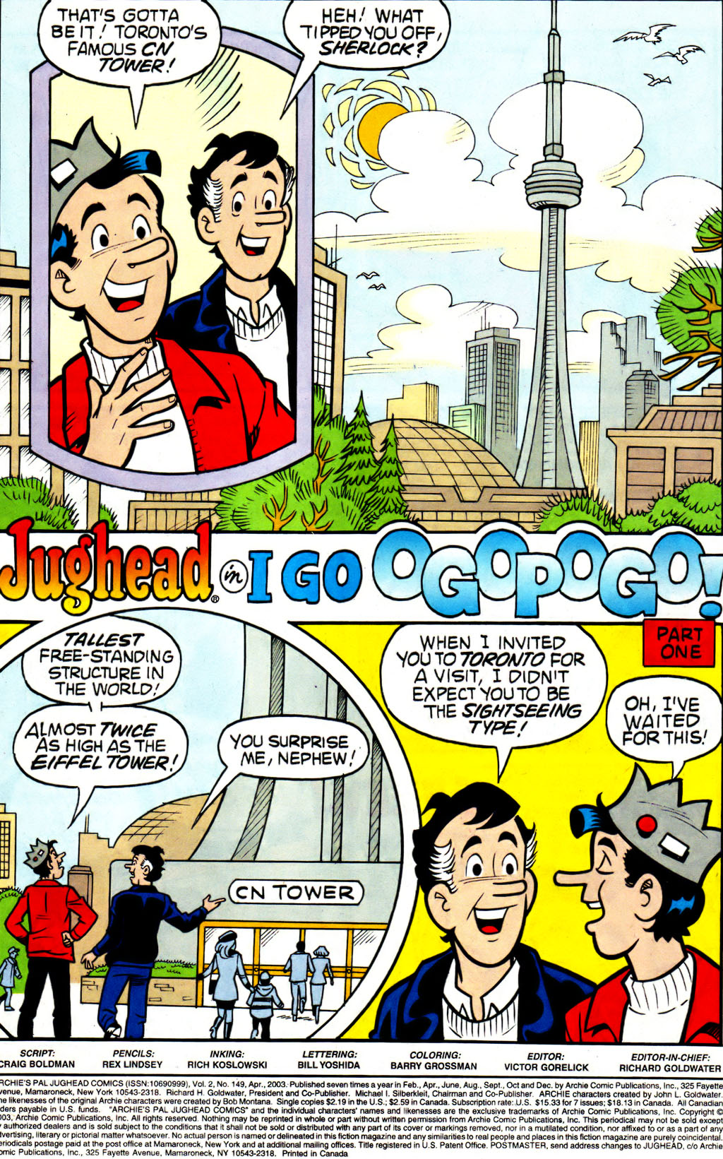Read online Archie's Pal Jughead Comics comic -  Issue #149 - 2